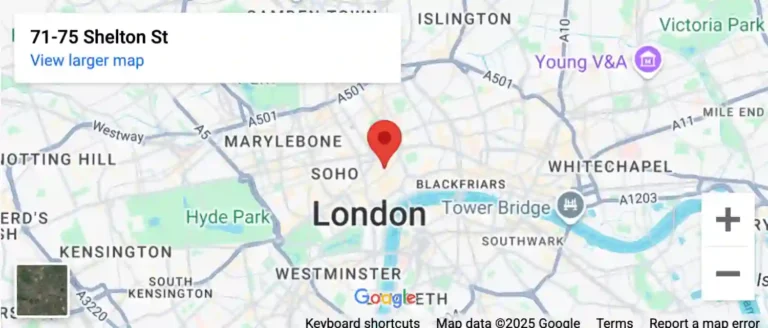 a photo from google maps, for our location in London.